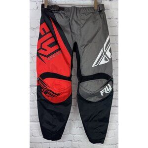 FLY RACING F-16 Boys Pants Red Black Size 26 Motorcross